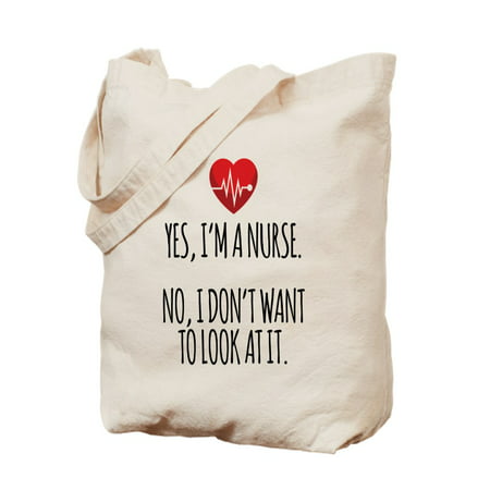 CafePress - Yes I'm A Nurse - Natural Canvas Tote Bag, Cloth Shopping