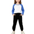 thumbnail image 7 of QQAMB Toddler Baby Girls Boys Long Sleeve Raglan Shirt Baseball Tee Cotton T-Shirt Kids Casual Athletic Tee Shirts Tops, 7 of 7