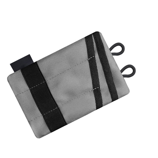 Mini billetera, organizador de bolígrafos y llaves, estuche para tarjetas, cuchillo, herramienta, linterna, paquete de almacenamiento para hombres, gris claro