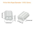 thumbnail image 2 of Unique Bargains 100 Pack Aluminum Crimping Loop Sleeve for 1/16' Diameter Wire Rope, Double Ferrule Aluminum Wire Rope Sleeve, 2 of 6