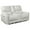 Red, variant on Lima Power Recliner Loveseat, Ivory Faux Leather, USB Port, Foam, 72 Inch