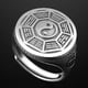 thumbnail image 4 of Mantra de nueve caracteres de la suerte del Tai Chi Personalidad Cara ancha Anillo viejo dominante, 4 of 5