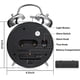 thumbnail image 3 of Loud Alarm Clock For Heavy Sleepers Adults,4 Inch Silent Non-ticking Quartz With Backlight,twin Bell (blue)9371090321773, 3 of 5