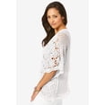 thumbnail image 3 of Jessica London Women's Plus Size Crochet Cardigan, 3 of 6