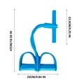 thumbnail image 4 of 21 Fitness Resistance Bands-4 Tube Pedal Ankle Puller, 2025 Upgrade Version Stretching Workout Fitness Bands for Full-Body Workout, Ab Training, Stretching, Yoga – Portable Home Gym Equipment, Blue, 4 of 6