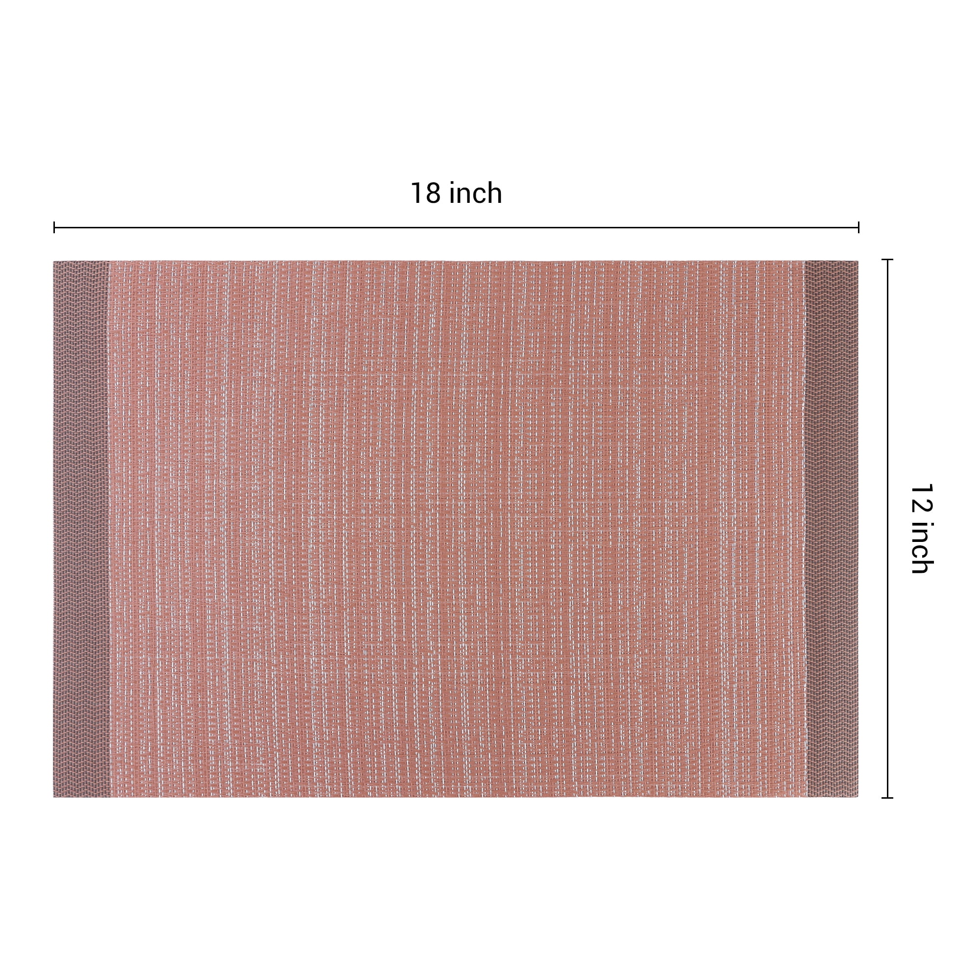 Unique Bargains Set of 8 Washable Placemats for Kitchen Dining Table Decor Coffee