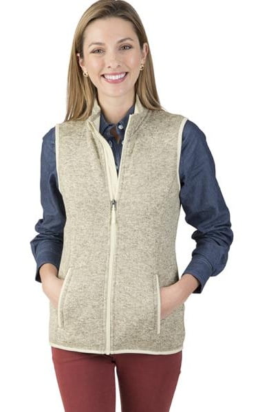 Pacific Heathered Fleece Vest-5722 