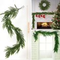 thumbnail image 3 of Guvpev 6FT Artificial Christmas Garland, Real Touch Pine Garland, Faux Greenery Garland for Table Mantle Wall Indoor Outdoor Christmas Decorations, 3 of 8