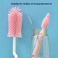 thumbnail image 4 of 3PCS Set Silicone Feeding Baby Bottle Nipple Straw Cleaning Brush 360 Degree, 4 of 9