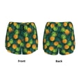 thumbnail image 5 of Fotbe Pineapples with Palm Leaves Womens High Waist Running Shorts Athletic Workout Quick Dry Shorts for Women with Pockets Gym Yoga Summer Shorts-X-Large, 5 of 9