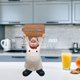 thumbnail image 2 of Creativo Chef Figuril Linda Escultura Personaje Resina Coleccionable Artesanía Adornos de Cocina para Nad Decoración de Cumpños Cartel de bienvenida Sunnimix Figurilla de Chef, 2 of 7