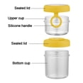 thumbnail image 4 of Reusable Plastic Oatmeal Containers with Leakproof Lids and Ring Handles, 2-Pack, 18.3x10x10 cm, Stackable Breakfast Cups for Cereal, Yogurt, Snack Storage, Assorted Colors, 4 of 7
