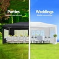 thumbnail image 3 of 10'x30' Wedding Party Canopy Tent Outdoor Gazebo with 8 Removable Sidewalls, 3 of 7