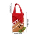 thumbnail image 3 of Neoyler Festive Cloth Tote Bag for Christmas Gift Wrapping with Reusable Sturdy Handle Suit for Home Decor and Holiday Shopping 5.9x13.4in Red, 3 of 5