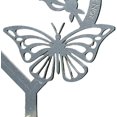 thumbnail image 5 of Placa de adorno de mariposa en forma de marazón, regalo conmemorativo con estaca, ideal para el Día de la madre, decoración de ardín, tumba, gris, 1 Uds., 5 of 5