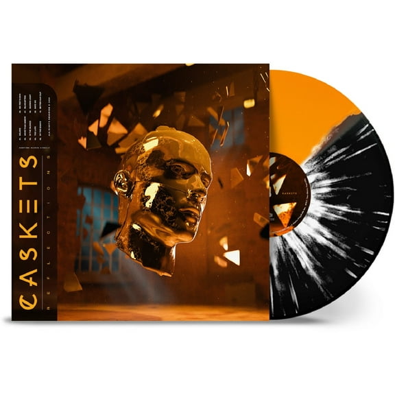 Caskets - Reflections - Orange and Black W/ White Splatter - Music & Performance - Vinyl