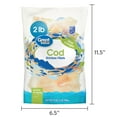 Great Value Frozen Wild Caught Pacific Cod Fillets, 2 lb