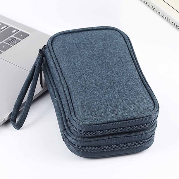 Estuche de almacenamiento de cable de viaje de doble capa Hugtrwg Estuche de cargador digital impermeable Para estrenar