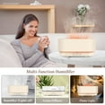 thumbnail image 3 of Sejoy Essential Oil Diffuser for Home Bedroom, 300ml Cool Mist Humidifier with Flame Light, 6 Colors Changed, Ivory White, 3 of 8