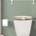 thumbnail image 2 of Renewold Hummingbird & Lavender Print Toilet Tank Lid Cover, Elastic Universal Toilet Tank Lid Cover Protector for Bathroom, Dust-proof, Machine-Washable, 2 of 6