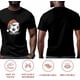 thumbnail image 5 of Camisetas casuales de manga corta con gorro de Papá Noel para hombre, camisetas gráficas de fútbol, 5 of 8
