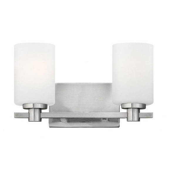 2 Light Bathroom Vanity in Transitional Style 13.25 inches Wide By 7.5 inches High-Brushed Nickel Finish Bailey Street Home 81-Bel-1903385