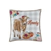 The Pioneer Woman Decorative Throw Pillow, Harvest Cow, Multicolor 18" x 18", 1 Piece