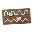 thumbnail image 4 of TISHITA DIY Busy Board Track & Slide Material Sensory Toy for Toddlers Baby Children coffee, 4 of 8
