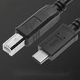 thumbnail image 3 of OULII usb data cable for home use printer scanner cable Black PVC 1Pcs, 3 of 4