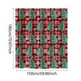 thumbnail image 2 of Wzzjkit Rideau de Douche en Polyester Imprimé Flocon de Neige Hiver Noël Salle de Bain, 2 of 3