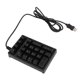 thumbnail image 2 of Mechanical Numeric Keypad Wired 21 Keys Blue Switch Color LED USB Portable K21 Numpad for Laptop PC Computer, 2 of 5