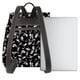 thumbnail image 3 of Disketp Black White Leaves Mochila de Cuero para Mujer, Bolso de Espalda Antirrobo con Estilo para Viaje, Trabajo y Uso Diario, 3 of 4