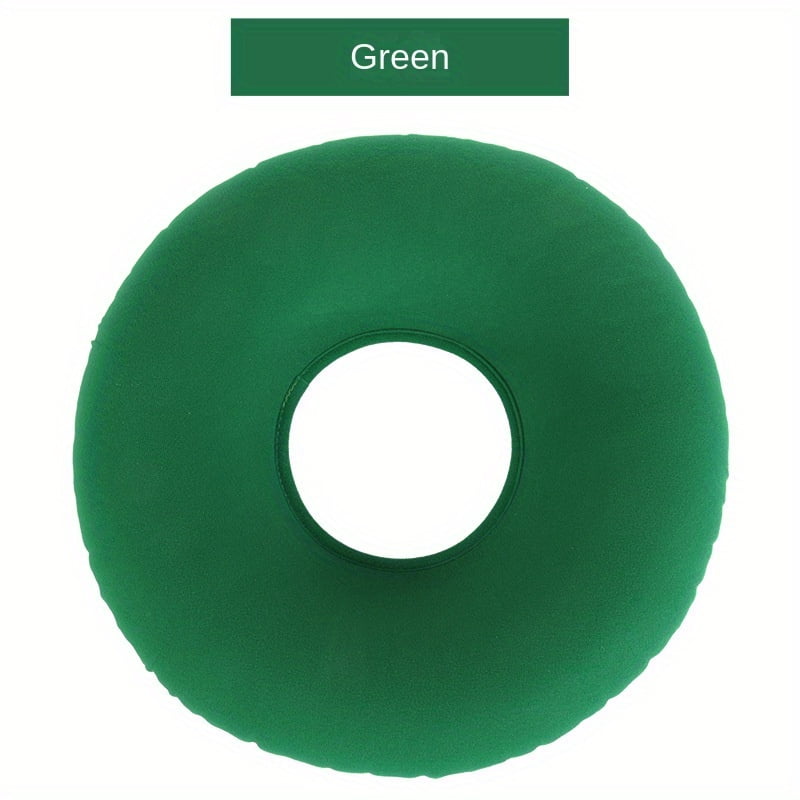 Inflatable Donut Seat Cushion, Hollow Pressure Relief Pillow for Coccyx Hemorrhoids Bedsores, for Wheelchair Car Office, with 1 Inflator