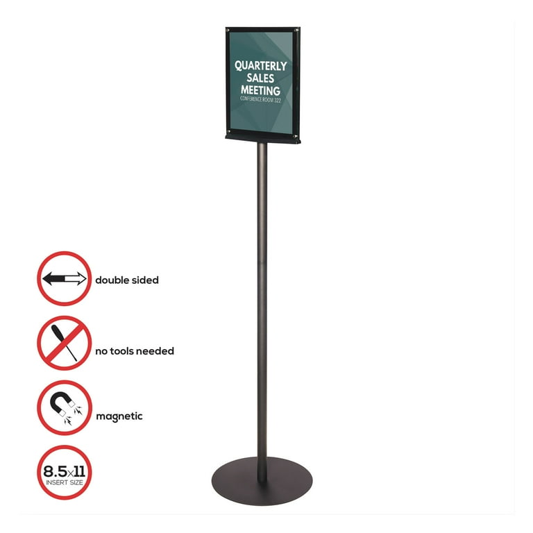 Double-Sided Magnetic Sign Display, 8.5 x 11 Insert, 56 Double-Sided Magnetic Sign Display, 8.5 x 11 Insert, 56