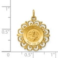 thumbnail image 2 of Auriga Fine Jewelry 14K Yellow Gold Saint Michael Medal Charm for Women (L - 26mm, W - 19mm), 2 of 6