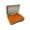 Orange2, variant on Portable Double-Sided Fishing Tackle Box Waterproof with Quick-Drain System 14 Grids for Lure Storage