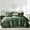 Dark Green, variant on Flymme Pink King Size Comforter Sets Bed in Bag 7 Pieces Shabby Chic Bedding Sets Lightweight Soft Microfiber Boho Bed Set for All Season