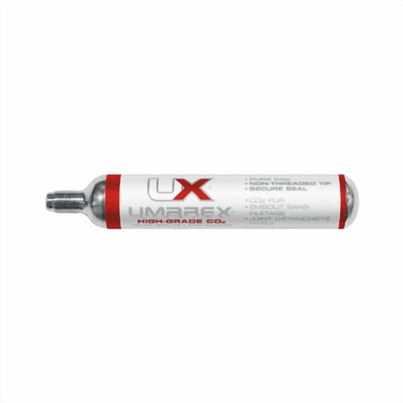 Umarex Walther 88 Gram Threaded CO2 Cylinders, Silver, 2 Pack