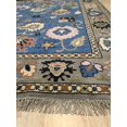 thumbnail image 4 of EORC Blue Hand Knotted Wool Traditional Colorful Mahal Classic Rug, 8' X 10', 4 of 4