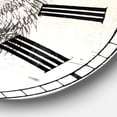 thumbnail image 3 of Designart Oversized Off-White Analog Round Modern Traditional Wall Clocks, CLM30977-C23, 3 of 3