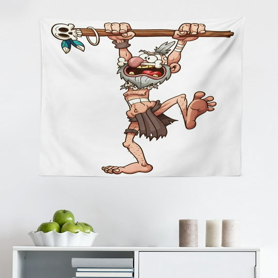 Futuristic Tapestry, Technologic Ornaments Abstract Art, Fabric Wall Hanging Decor for Bedroom Living Room Dorm, 2 Sizes, Grey and Pale Grey, by Ambesonne