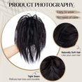 thumbnail image 2 of Gixusil Black Messy Bun Hair Piece Updo Synthetic Tousled Ponytail Hairpieces Scrunchies Bun Extensions for Girls Women, 2 of 8