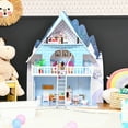 thumbnail image 3 of Gymax Wooden Dollhouse 3-Story Pretend Playset W/ Furniture & Doll Gift for Age 3+ Year, 3 of 10