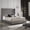 Grey, variant on iNSPIRE Q Bergman Queen Velvet Wingback Bed, Light Dove Grey