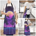 thumbnail image 2 of Yayeee Chief Kitchen Apron with Pockets for Cooking Water Resistant Unisex Adjustable Neck Strap, Green Digital Art, 2 of 7