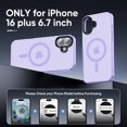 thumbnail image 2 of Funda protectora Tigowos compatible con iPhone 16 Plus, color morado claro, 2 of 6