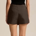 thumbnail image 4 of EYNMVR Women's Casual Mid Waist Skorts Wrap Front Business Casual Outfit Skirt Shorts, 4 of 6
