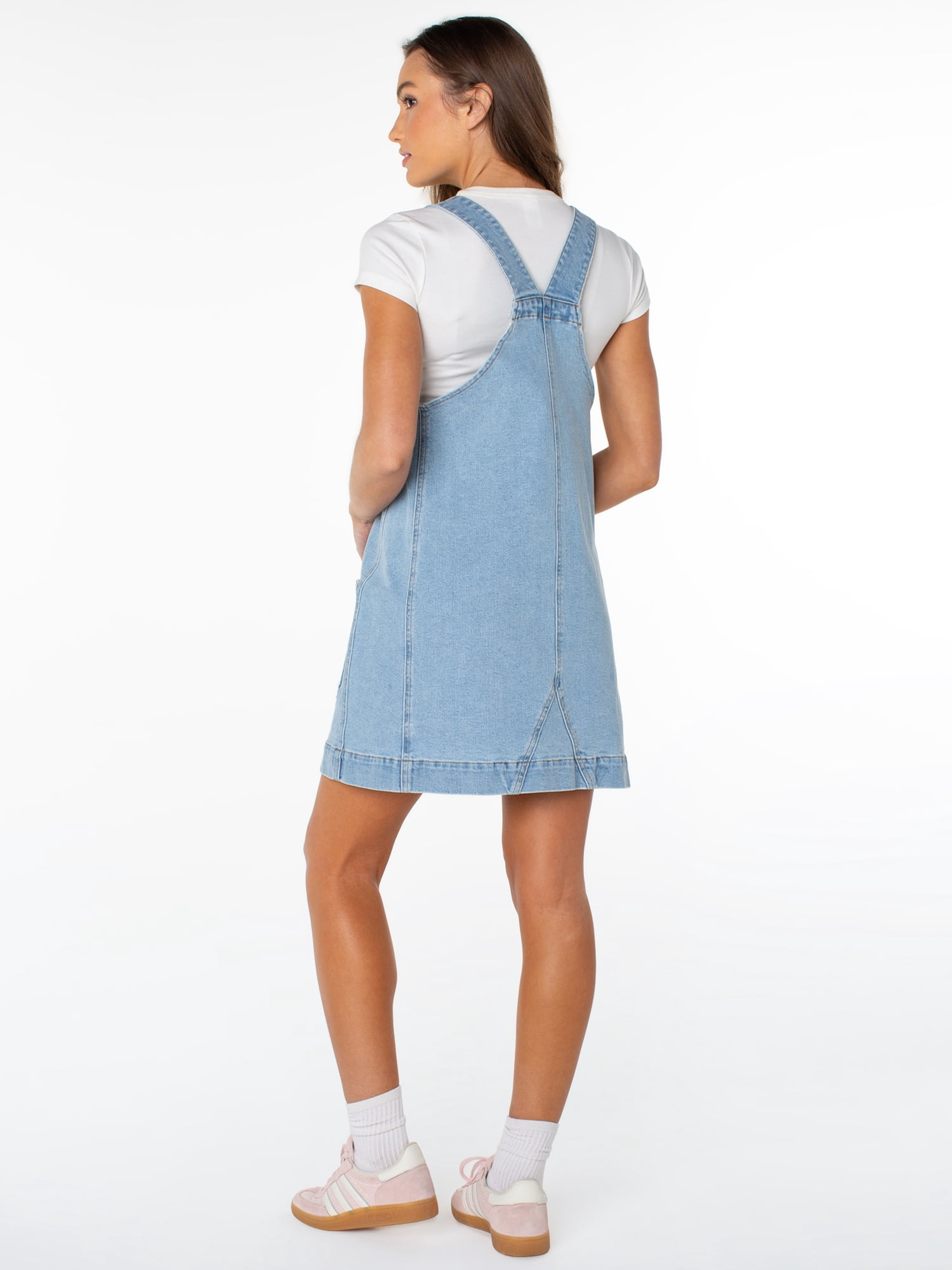 Celebrity Pink Women's and Women's Plus Pinafore Dress, Sizes XS-4X