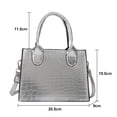 thumbnail image 2 of Bolso tejido simple a la moda, bolso de mano para mujer de gran capacidad, bolso de hombro, marea MFZFUKR BST3065696-1, 2 of 5