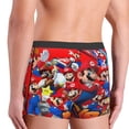 thumbnail image 3 of Saiise Mario Ah Men's Underwear Boxer Briefs Cotton Trunks Short Leg Underwear (S-XXL), 3 of 7